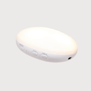 Szumiący miś Moonie 2.0 z lampką nocną - Sand - Organic