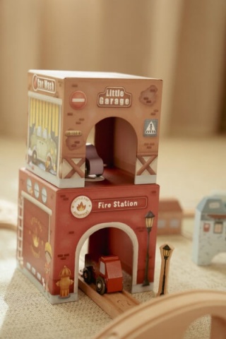 Wieża do układania Little Dutch z 6 autkami