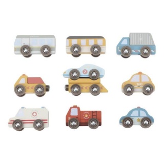 Autka Little Dutch - zestaw 9 pojazdów