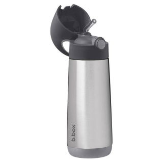 Grafitowa butelka termiczna dla dzieci ze słomką B.Box 500 ml Graphite