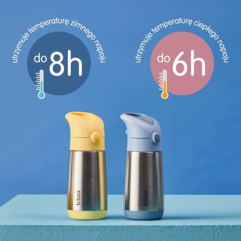Butelka termiczna - bidon dla dzieci ze słomką B.box - utrzymanie temperatury