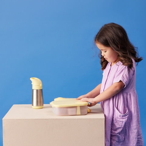 Butelka termiczna - bidon dla dzieci ze słomką B.box - Lemon Twist i lunchbox B.box lemon twist