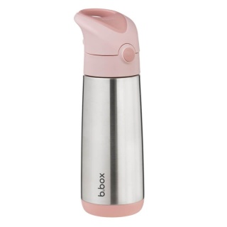 Różowa butelka termiczna dla dzieci ze słomką B.Box 500 ml Blush Crush