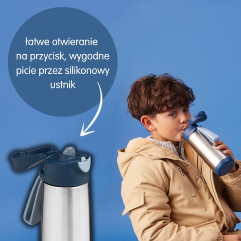 Butelka termiczna sportowa z ustnikiem B.box -  500 ml ustnik