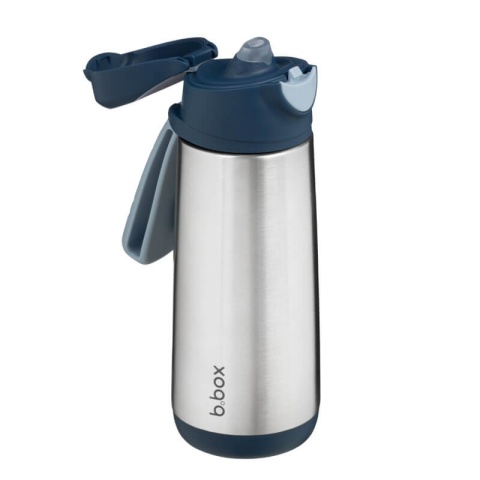 Butelka termiczna sportowa z ustnikiem B.box - Midnight 500 ml otwarta