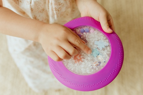 Dysk sensoryczny dla dzieci Jellystone A-Ku-Ku! Peekaboo - Galaktyka odszukiwanie elementów