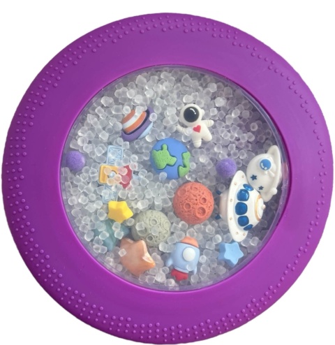 Dysk sensoryczny dla dzieci Jellystone A-Ku-Ku Peekaboo - Galaktyka