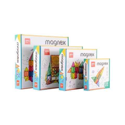 Klocki magnetyczne Apli Kids 36 elementów różne ilości elementów