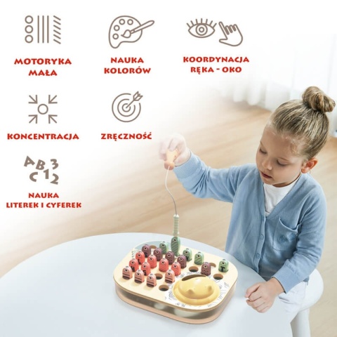 Łowimy rybki ABC gra zręcznościowa na magnes Topbright koncentracja i zręczność