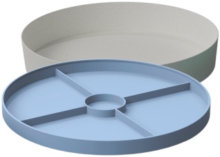 Niebieska tacka sensoryczna Jellystone Play Tray 2w1