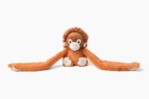 Pluszak obciążeniowy Hugimals Orangutan Ollie dla dzieci i dorosłych rozłożone ręce