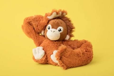 Pluszak obciążeniowy Hugimals Orangutan Ollie dla dzieci i dorosłych przód