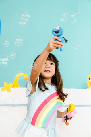 Zabawka do kąpieli - kostki Glo Pals Ciasteczkowy Potwór