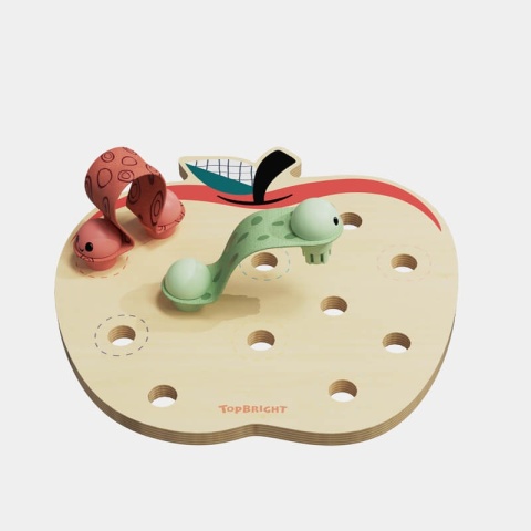 Robaczki w jabłuszku gra logiczna Topbright robaczki