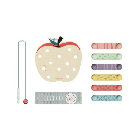 Robaczki w jabłuszku gra logiczna Topbright elementy