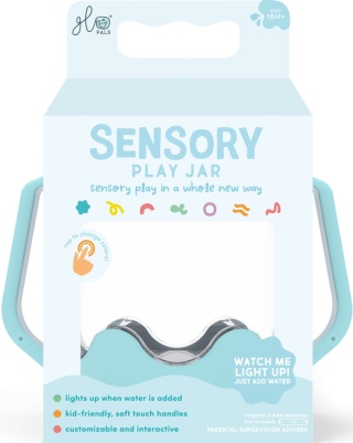 Błękitny słoik sensoryczny Glo Pals - Frosty Fun