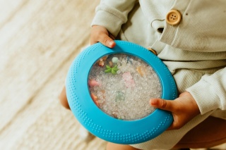 Dysk sensoryczny dla dzieci Jellystone A-Ku-Ku Peekaboo - Plaża