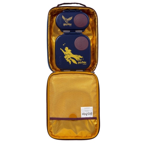 Torba termiczna B.box - Harry Potter z lunchboxem i snackboxem otwarty