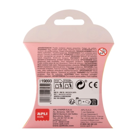 Zestaw do robienia bransoletek Apli Kids - Uśmiech tył opakowania