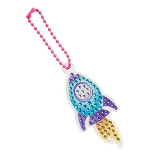 Zestaw do robienia diamentowych breloczków Apli Kids - Rakieta