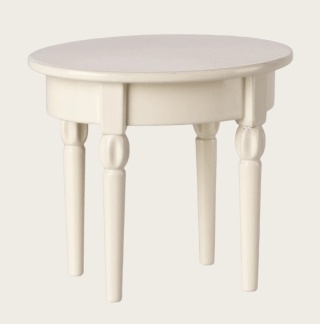 Metalowy stolik kawowy dla Myszek Maileg - Off white