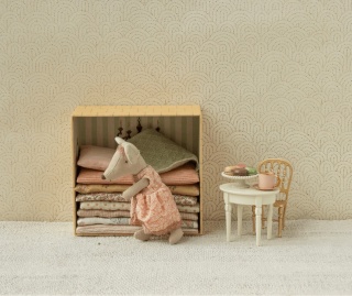 Metalowy stolik kawowy dla Myszek Maileg - Off white