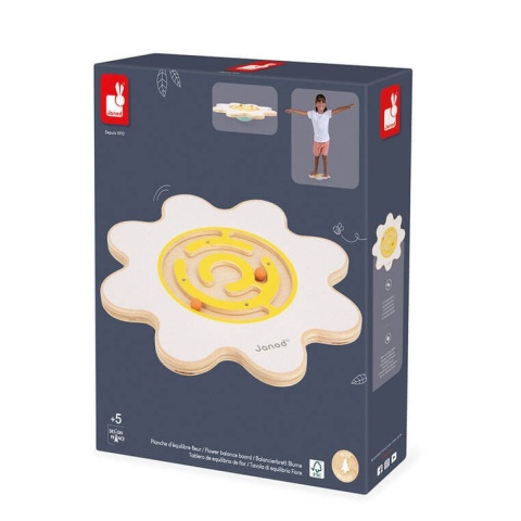 Deska do balansowania z labiryntem Janod Kwiat Sweet Cocoon w opakowaniu