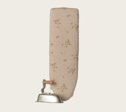 Deska do prasowania z żelazkiem Maileg off white - duża złożona