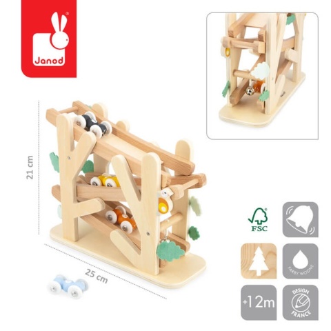 Drewniana Rampa wyścigowa dla mrówek Janod Sweet Cocoon  wymiar