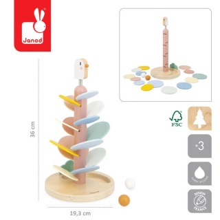 Drewniany kulodrom Ptaszek Janod Sweet Cocoon