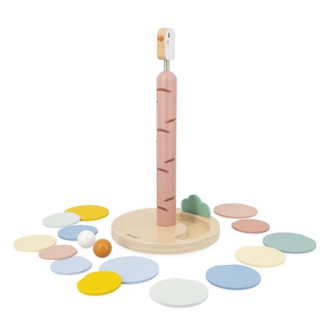 Drewniany kulodrom Ptaszek Janod Sweet Cocoon elementy