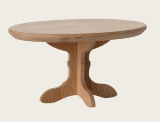 Drewniany stolik obiadowy dla Myszek Maileg - owalny