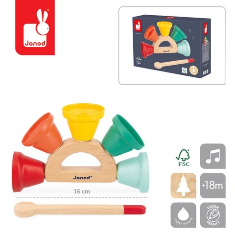 Dzwoneczki janczary Janod Gioia wymiary