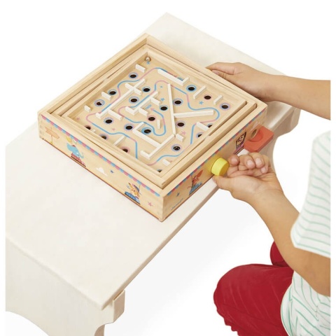 Gra zręcznościowa Labirynt Janod Ball Maze Applepop przesuwanie pokręteł