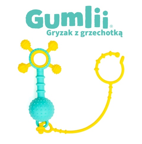 Gryzak z Grzechotką MÖBI Gumlii zawieszka