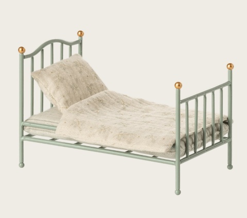 Łóżko do Myszek Maileg pojedyncze - Mint