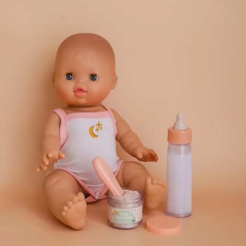 Magiczna butelka i słoiczek z łyżeczką dla lalki