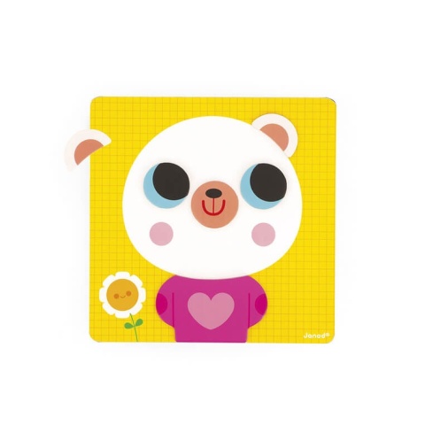 Magnetyczna układanka Janod Emocje Miś radość