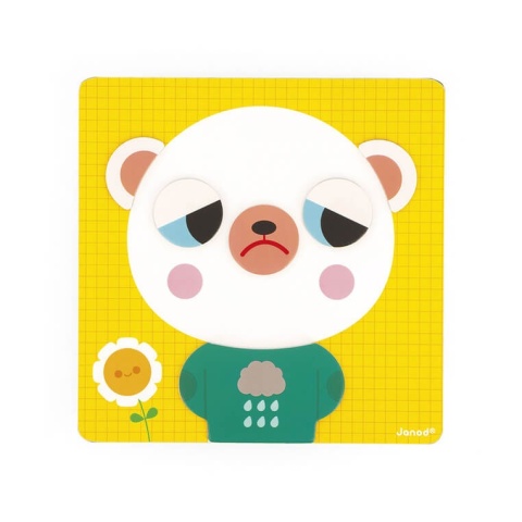 Magnetyczna układanka Janod Emocje Miś smutek