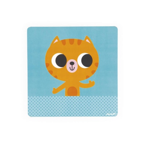 Magnetyczna układanka Janod Plan dnia Kot pusta tablica