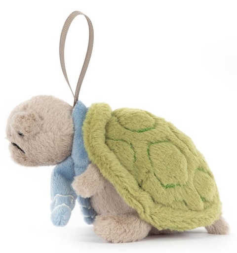 Maskotka Jellycat Żółw Timmy Zawieszka 10 cm bok