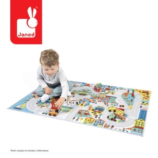 Mata do zabawy z drogą Janod Miasto Cross Roads