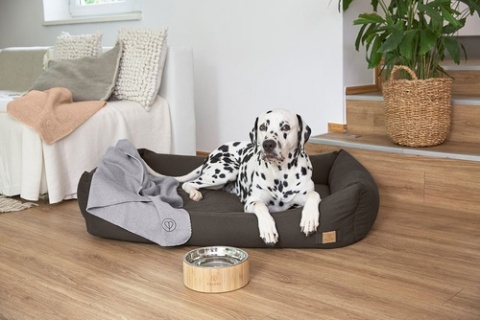 PALOPA Legowisko dla psa bawełniane Fred anthracite L