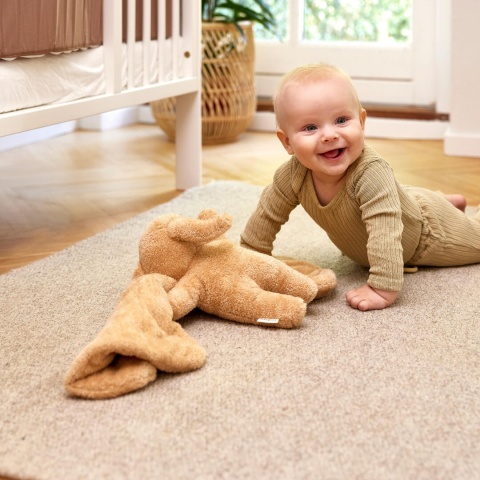Pluszak obciążeniowy Membantu brązowy słoń przy dziecku