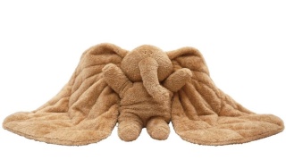 Pluszak obciążeniowy słoń Membantu - brązowy