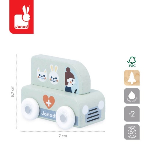 Samochód weterynarza Janod Góry Cross Roads  wymiary