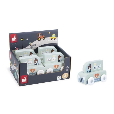 Samochód weterynarza Janod Góry Cross Roads  w opakowaniu