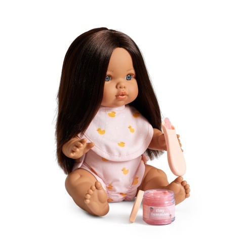 Słoiczek i łyżeczka dla lalki - truskawka