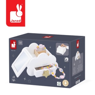 Szkatułka na biżuterię z lusterkiem Janod Jednorożce