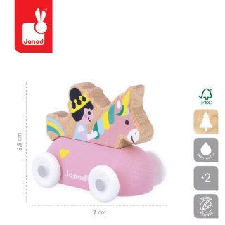 Pojazd Księżniczka i jednorożec Janod Zaczarowane królestwo Cross Roads